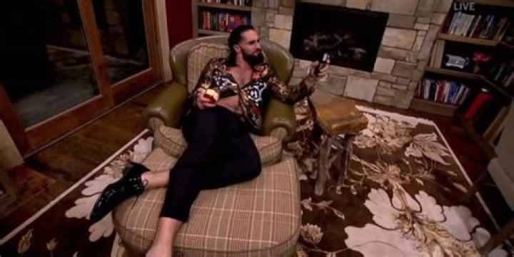 Seth Rollins in Beth Phoenix and Edge's house