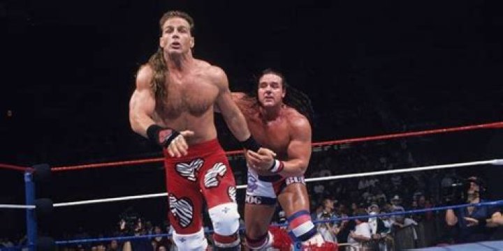 Shawn Michaels And Davey Boy Smith 1995 Royal Rumble Cropped
