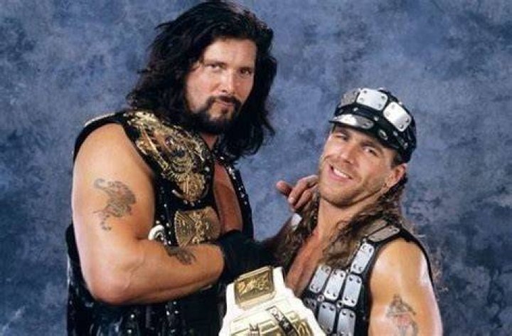 Shawn Michaels and Kevin Nash in the nWo