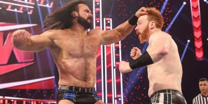Sheamus fighting Drew McIntyre 