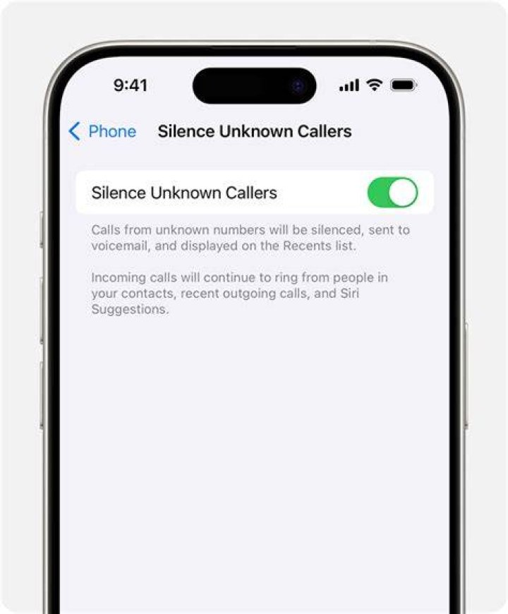 Silence unknown callers