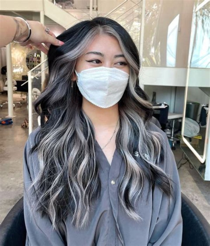 Silver Under Hair Dye Peekaboo Hair Colors, Vivid Hair Color, Hair Dye