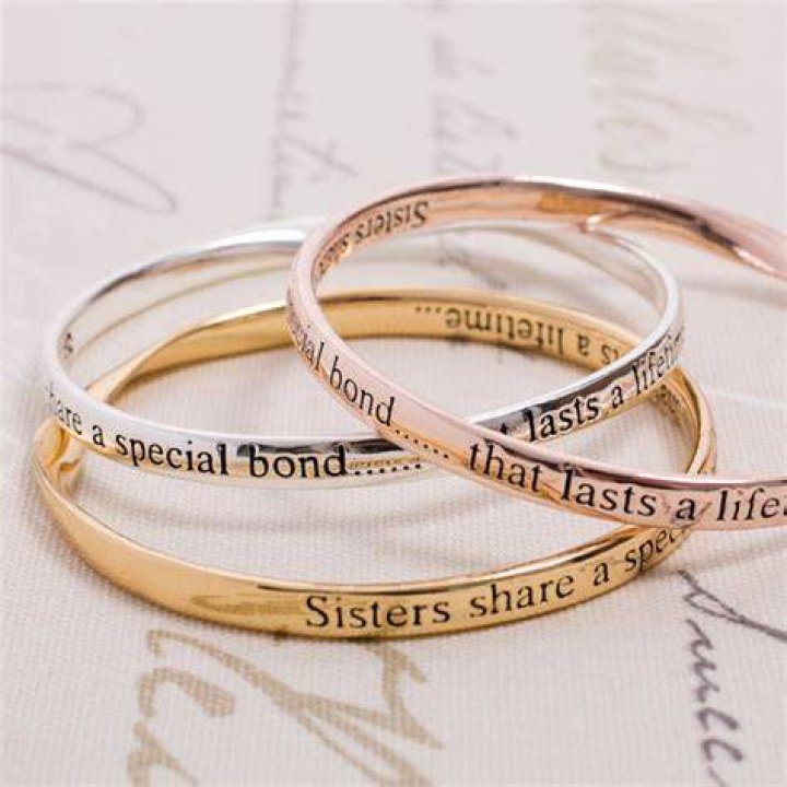 Sisters Message Bangles By Lovethelinks