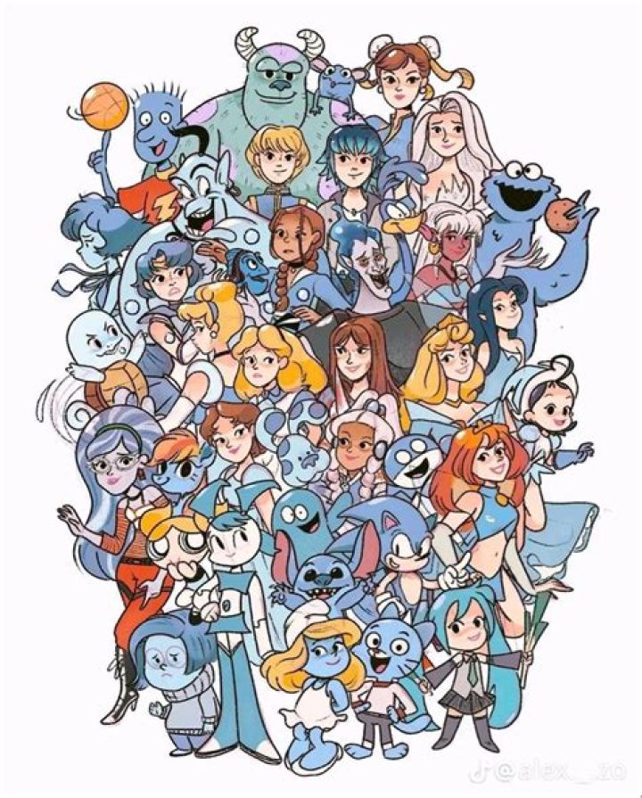 So many blue characters by EACTheLegend on DeviantArt