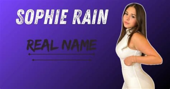 Sophie Rain Real Name: Unveiling The Mystery Behind The Persona