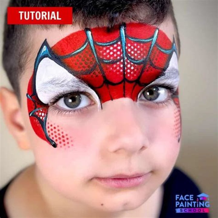 SpiderMan face paint Spider Face Painting, Spider Man Face Paint