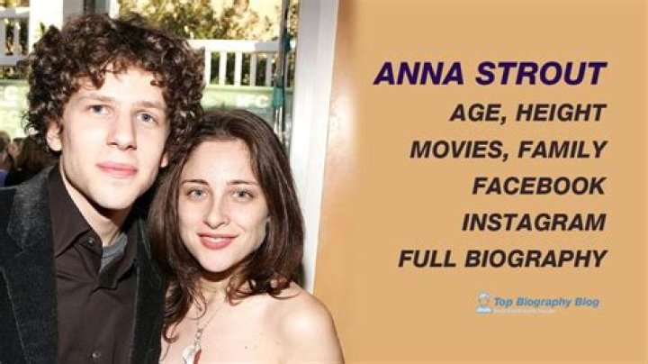 Story of Anna Strout Everything About Jesse Eisenberg's Wife