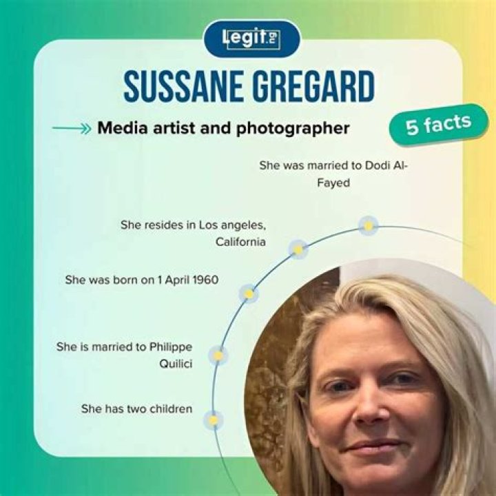 Susanne Gregard, Dodi AlFayed Exwife Now Husband, Children, Net