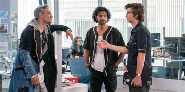 Taika Waititi Utkarsh Ambudkar and Joe Keery in Free Guy