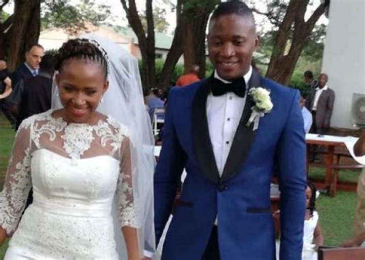 Thapelo Mokoena and wife Lesego-Tshepnag Mokoena on her birthday