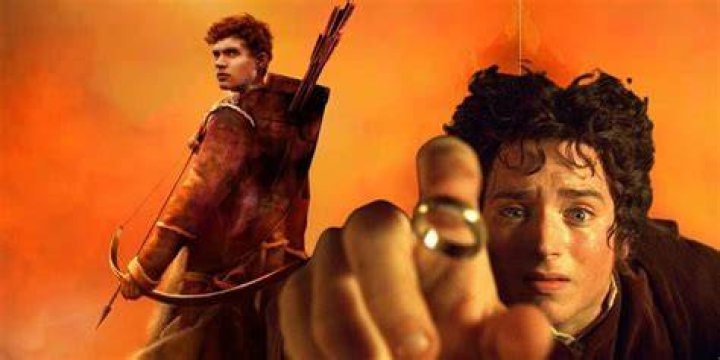 The Dragon Reborn stringing a bow in Wheel of Time and Frodo holding a ring in Lord of the Rings