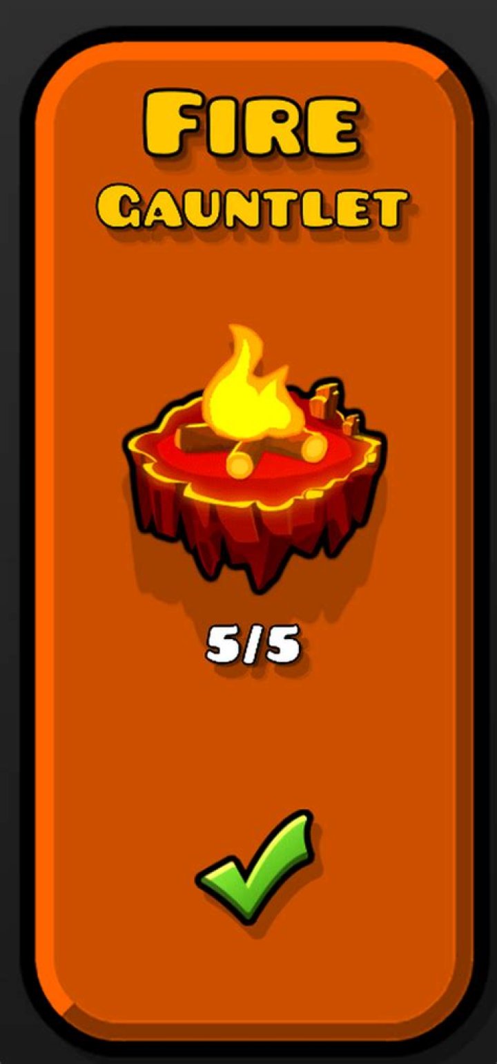 The Fire Gauntlet against a Terraria background