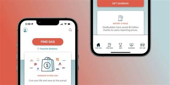 The GasBuddy app on an iPhone