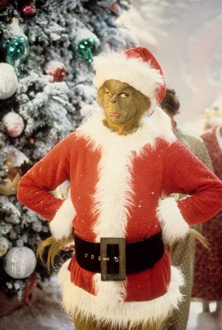 The Grinch dresses up as santa
