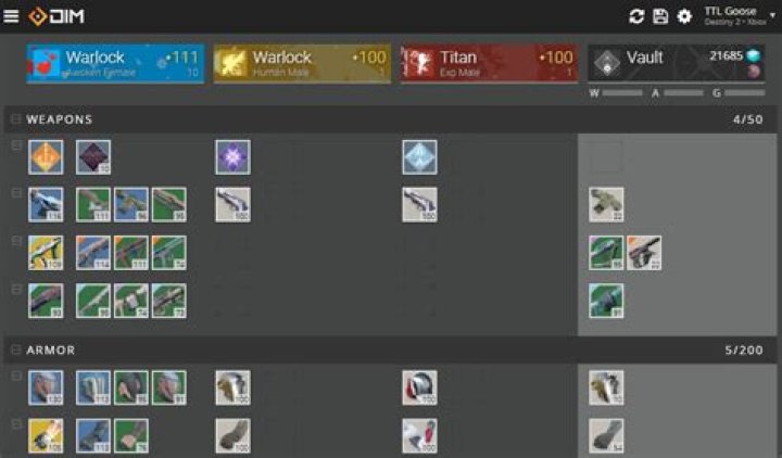 The incredibly useful Destiny Item Manager tool now works with Destiny 2