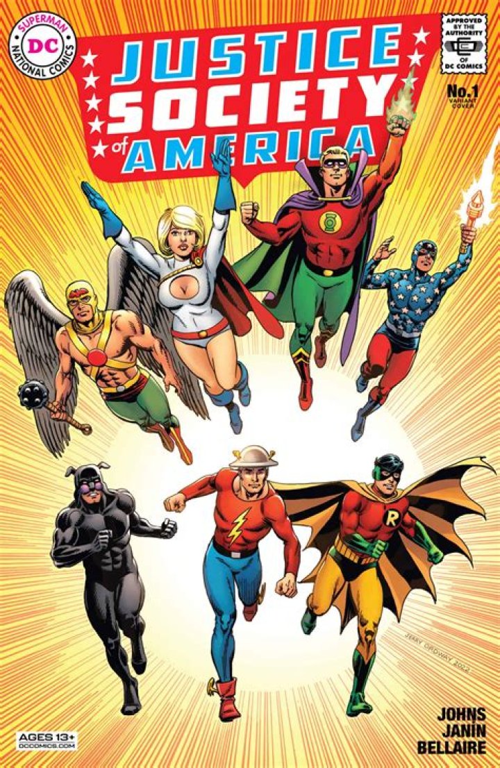 The Justice Society of America comic cover
