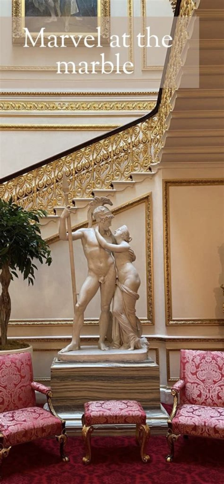 The King revealed new statues in memory of his parents, the late Queen and her husband Prince Philip. Photo / AP