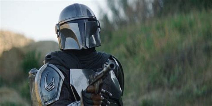 The Mandalorian Mando Holding Blaster
