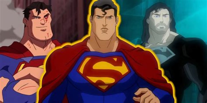 The older animated Superman with a large Starro across his chest