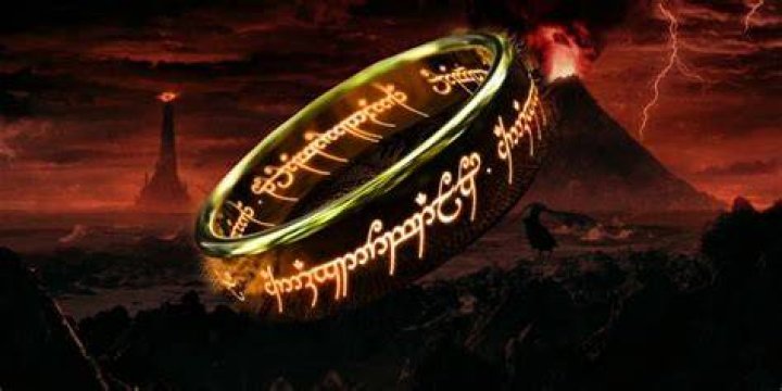 The One Ring seen on Sauron's finger in Lord of the Rings