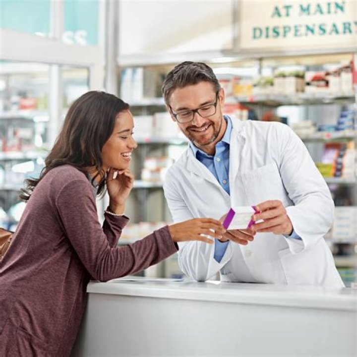 The Pharmacist at a counter in The Pharmacist