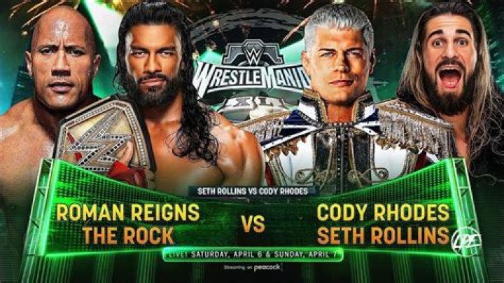 The Rock and Roman vs Cody Rhodes