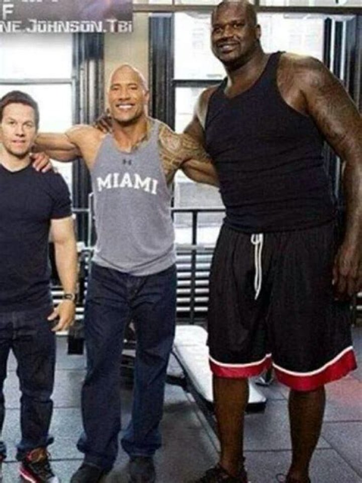 The Rock and Shaquille O'Neal Cropped
