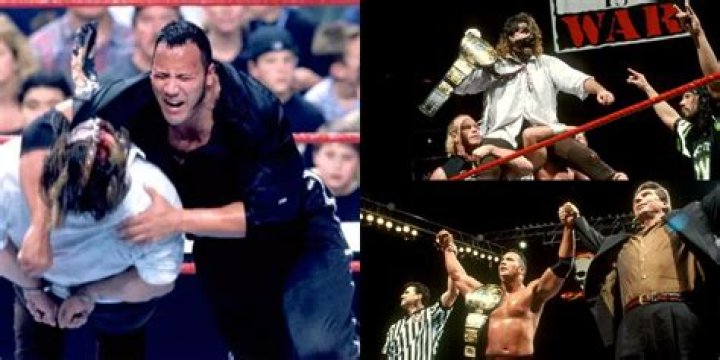 The Rock vs Mick Foley in an I Quit match at Royal Rumble 1999