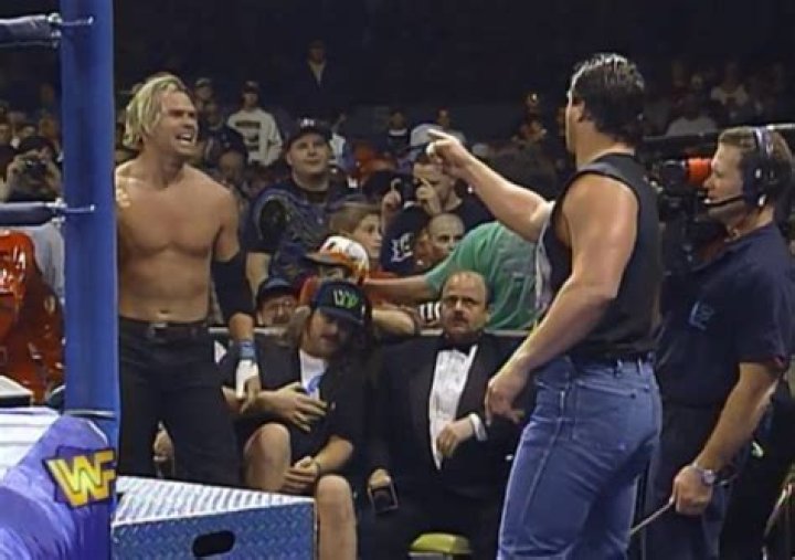 The Smoking Gunns have an altercation at ringside