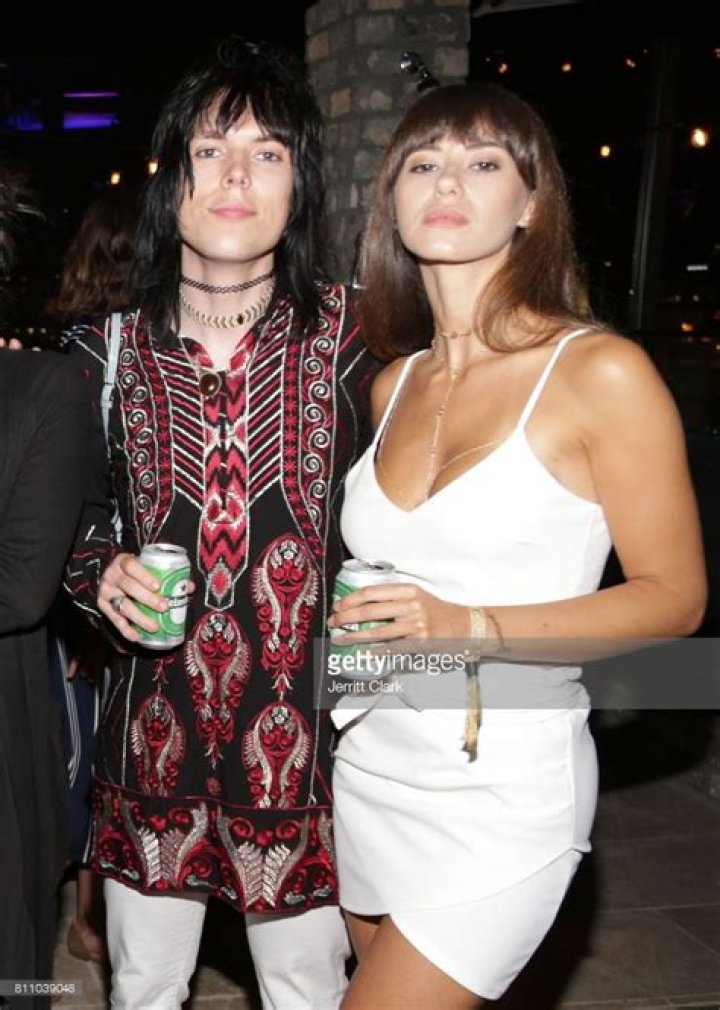 The Struts frontman Luke Spillerand guest attend Scott Lipps... The
