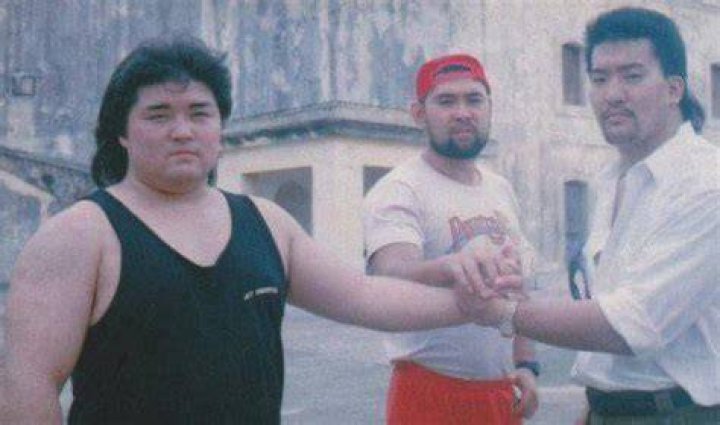 The Three Musketeers: Keiji Mutoh, Shinya Hashimoto, and Masahiro Chono