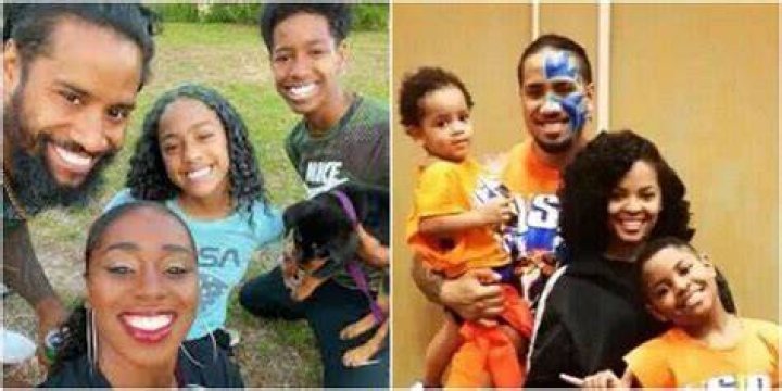 The Usos with their families