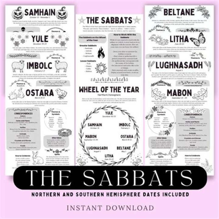 There are 8 Sabbats throughout the year, each of which incorporates a