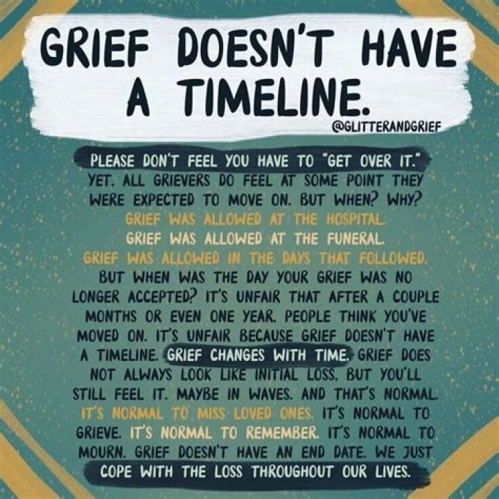 Timeline for grief? r/NoStupidQuestions