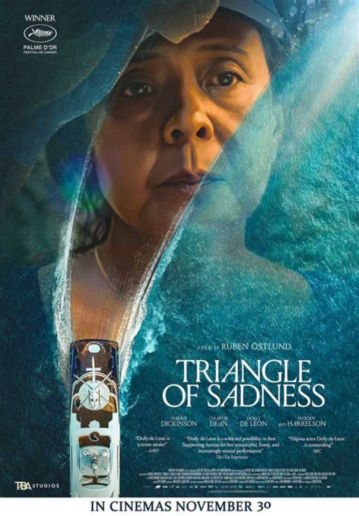 Triangle of Sadness Poster and Vomit Scene
