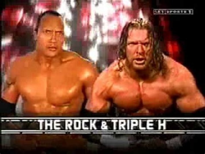 Triple H The Rock Brahma Bullrope Strap Match