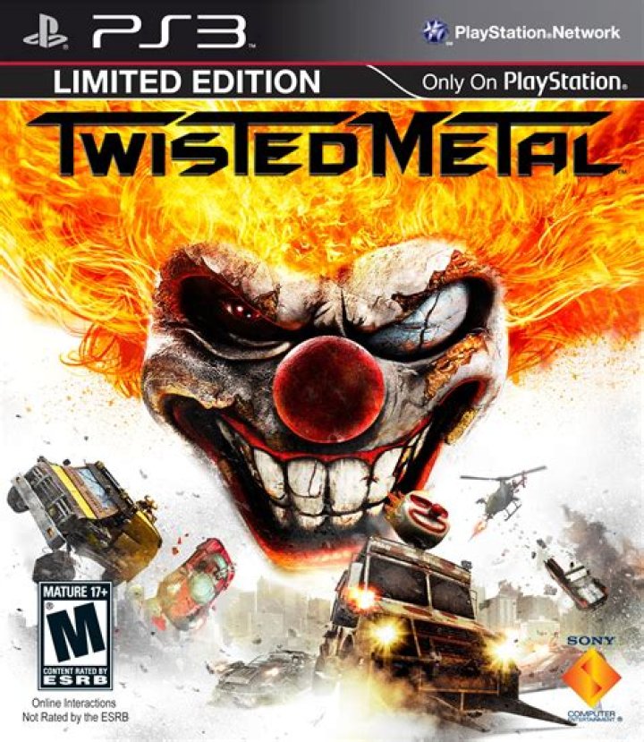 Twisted Metal 2012 video game: Live-action actor G.Russel Reynolds plays Calypso, who stands menacingly&nbsp;