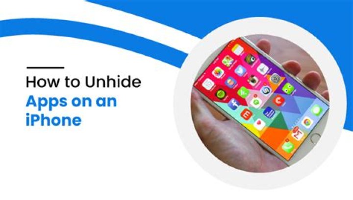 Unhide Apps on an iPhone