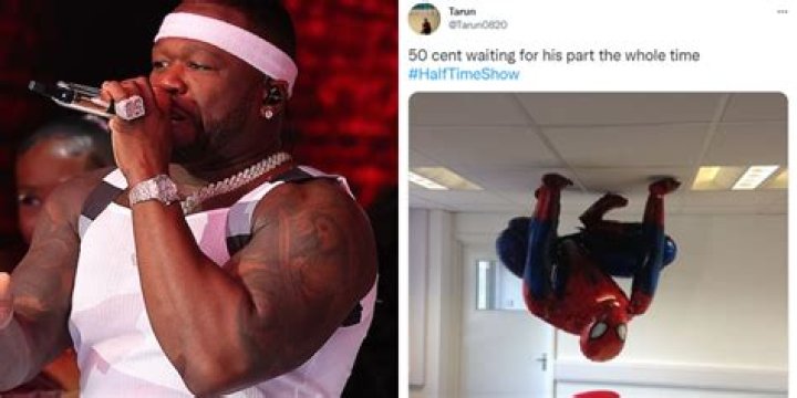 Upside Down 50 Cent At The Super Bowl Is The Meme Of The Year
