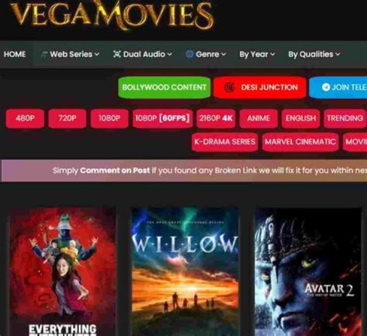 Vegamovies 300MB, 720p Telugu, Tamil Hindi Dubbed Download