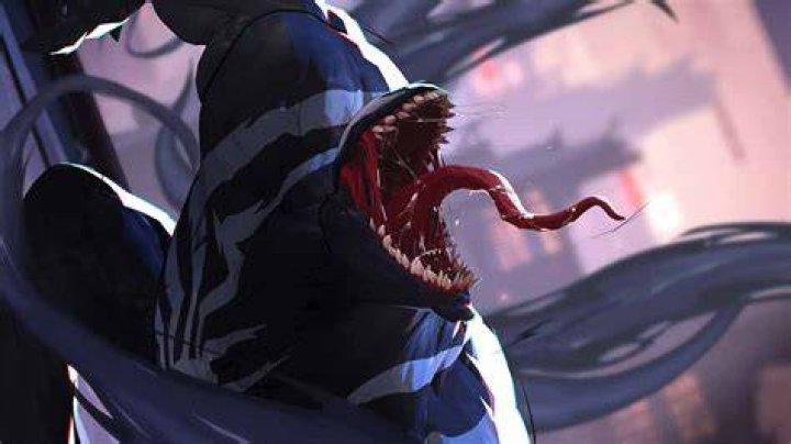 Venom Comic Burning in Fire