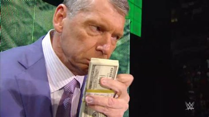 vince mcmahon holding money