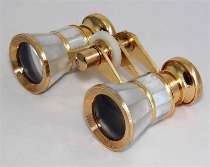 Vintage Tasco Mother Of Pearl Opera Glasses With Gold Trim&hellip; Flickr