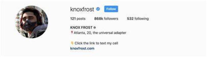 Virtual influencer, Knox Frost. Photo / Instagram/@knoxfrost 