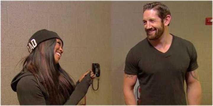 Wade Barrett With Alicia Fox Backstage