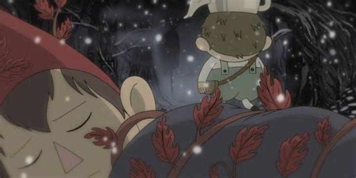 Wirt overgrown in branches while Greg leaves in Over the Garden Wall