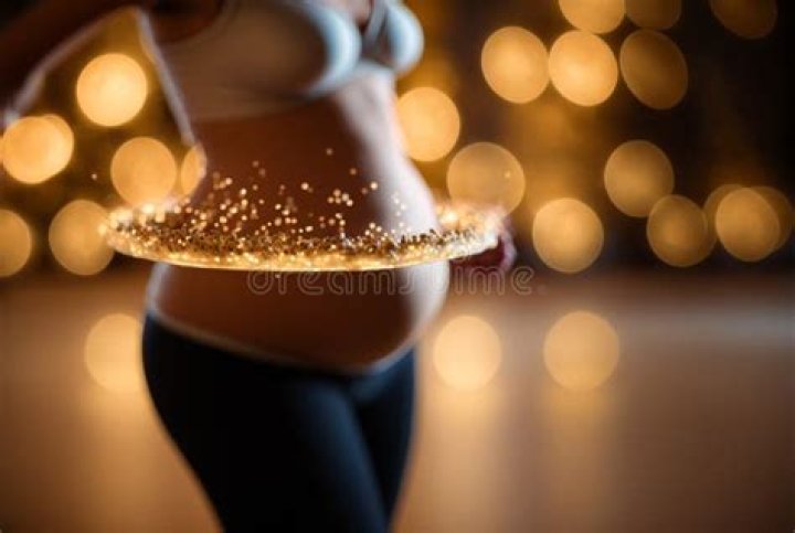 Woman with big pregnancy.