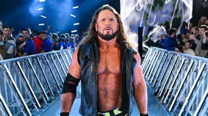 WWE AJ Styles Performing A Phenomenal Forearm On Randy Orton