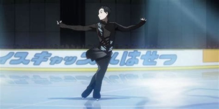 Yuri skating in Yuri on Ice